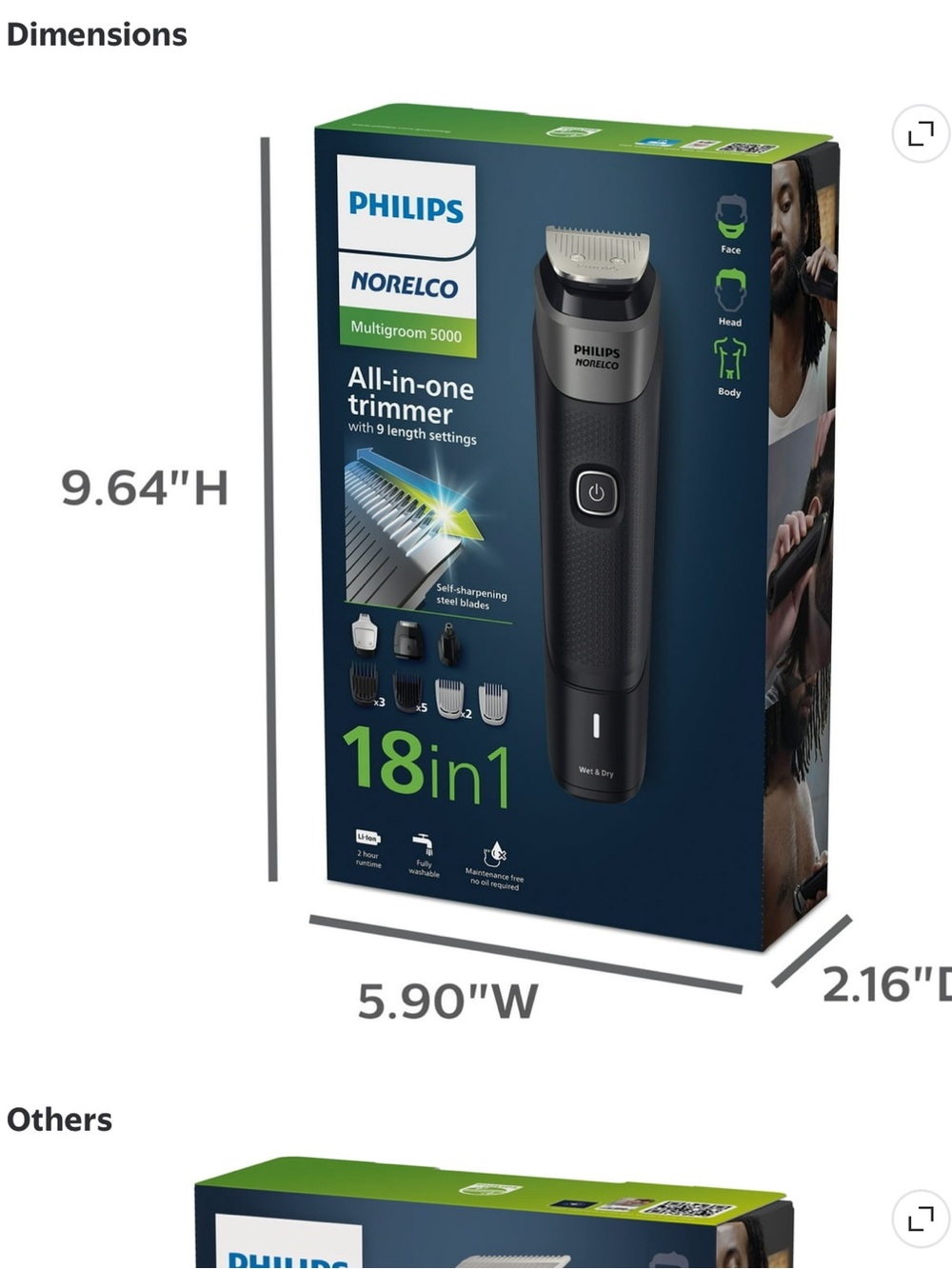 MG5900/49 18-Piece All-in-One Trimmer - Black - Picture 4 of 7